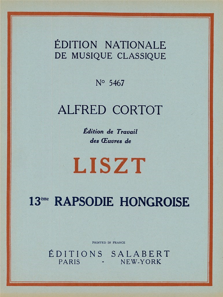 Rhapsodie hongroise n° 13